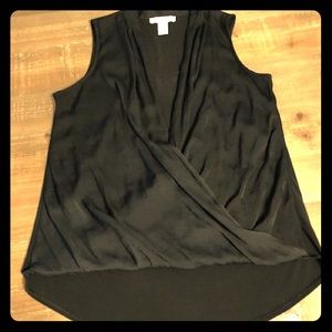 Casual layered black shirt